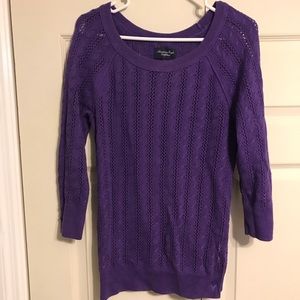 American Eagle Purple sweater